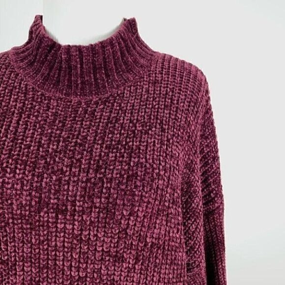 Time and tru sweater size XL 16-18 mock Chinchilla - Picture 2 of 8